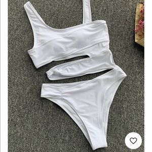 Cutout Waist One Piece Bathing suit